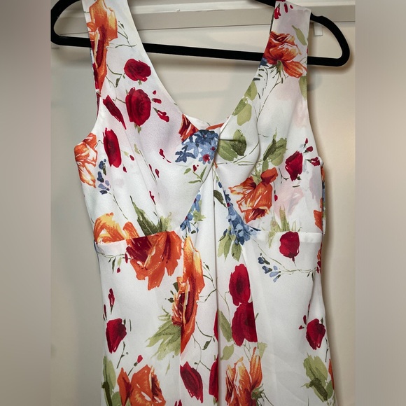 Tribal. Floral Asymmetrical Midi Floral Size 10 
100% POLYESTER Spring Summer - Picture 4 of 13